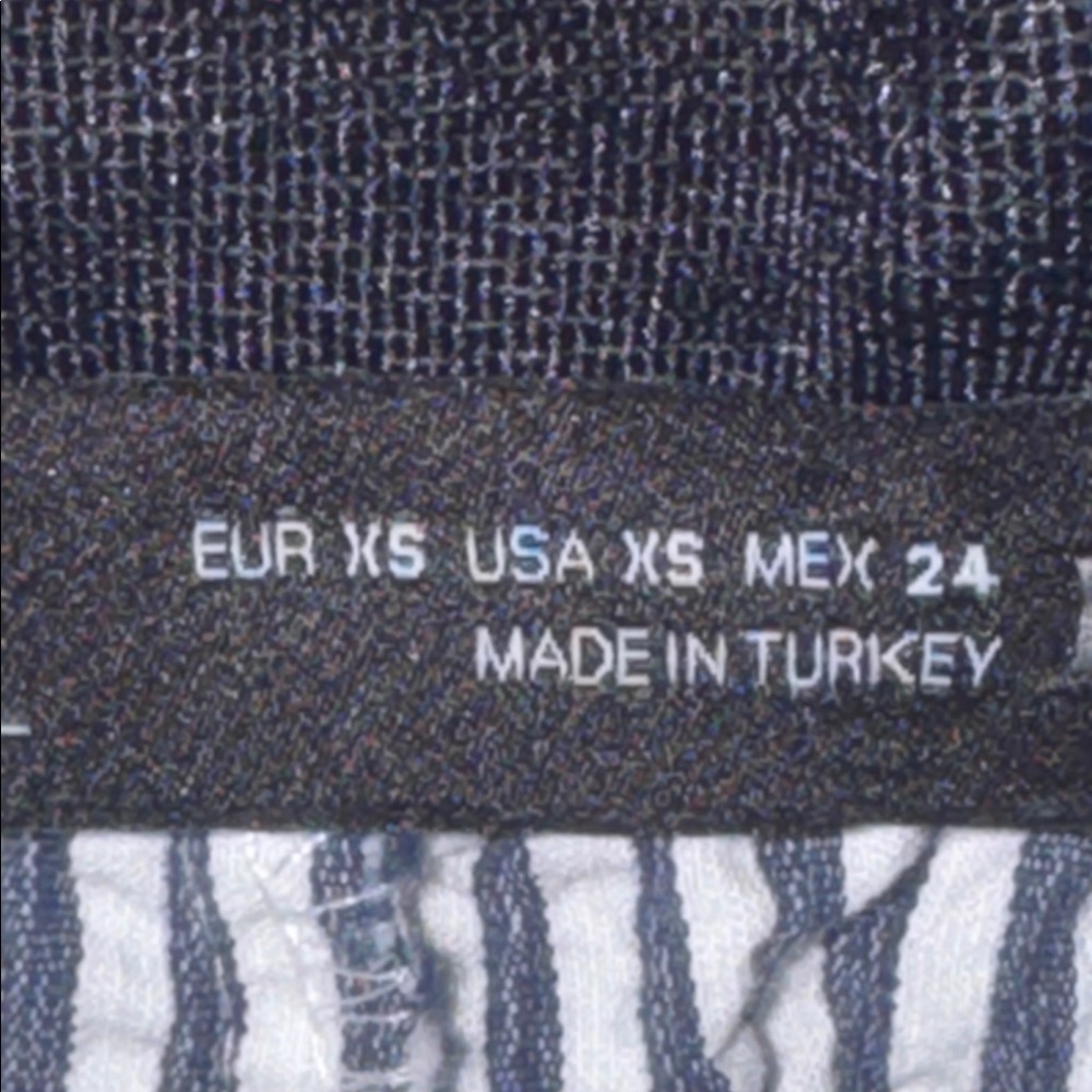 Women’s ZARA‎ blue stripped casual / dress pants - Picture 8 of 8